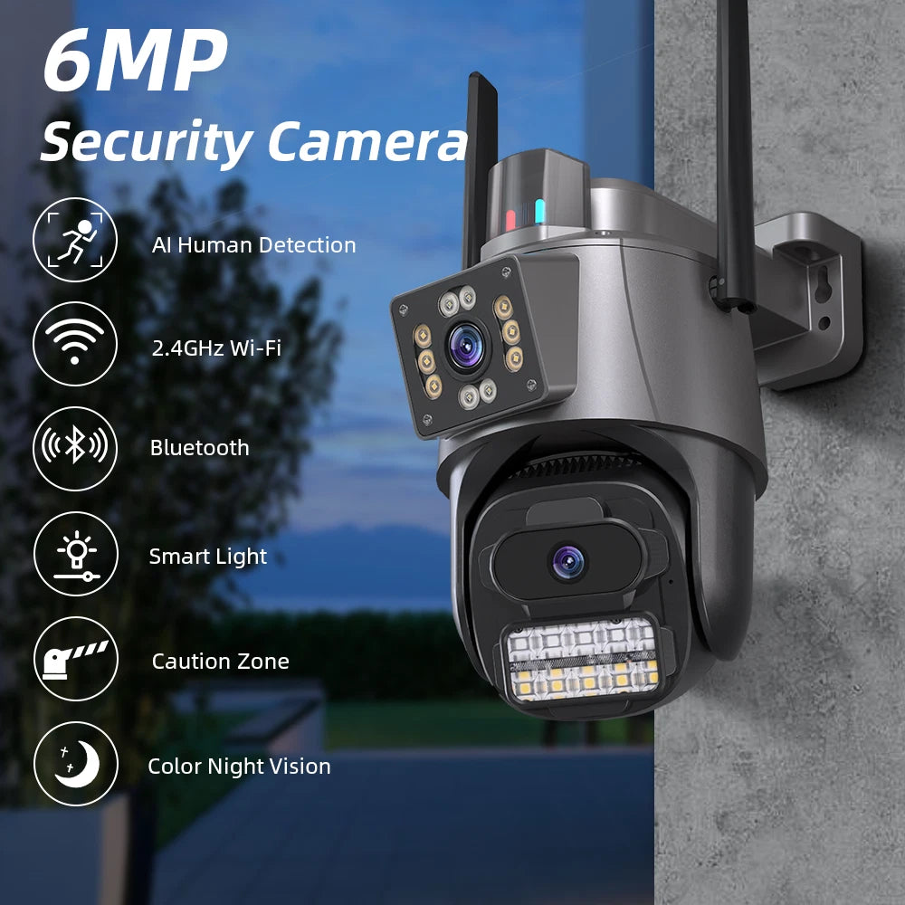 8MP 4K Wireless PTZ Smart AI CCTV – Supplied & Installed