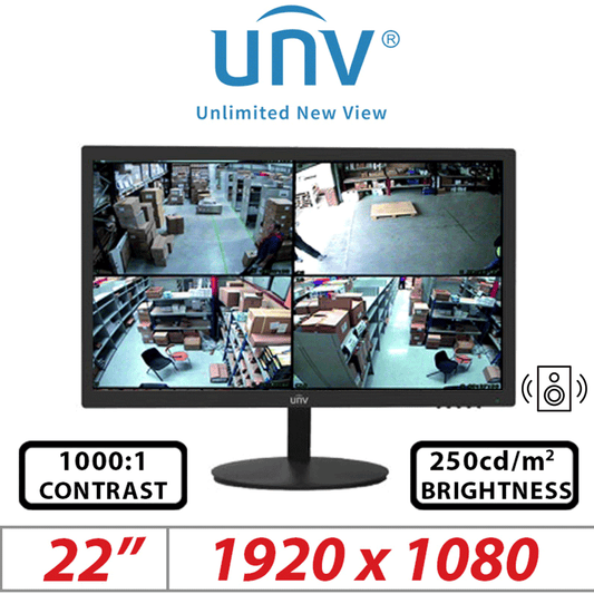 ?22 INCH UNIVIEW LED FHD CCTV MONITOR MW3222-V