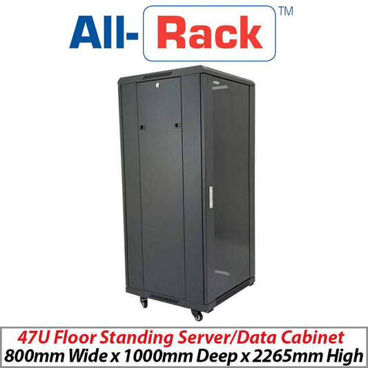 ALL-RACK 47U FLOOR STANDING SERVER-DATA CABINET CAB478X10 - PLEASE ALLOW UP TO 3 DAYS FOR DELIVERY