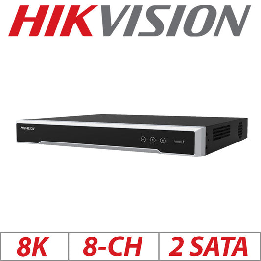 8K 8-CH HIKVISION 1U POE NVR DS-7608NI-M2/8P