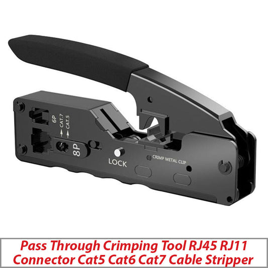 CRIMPER TOOL PRO HD RJ45 CAT5/6 EZ CRIMP FOR PASS THROUGH CONNECTROS