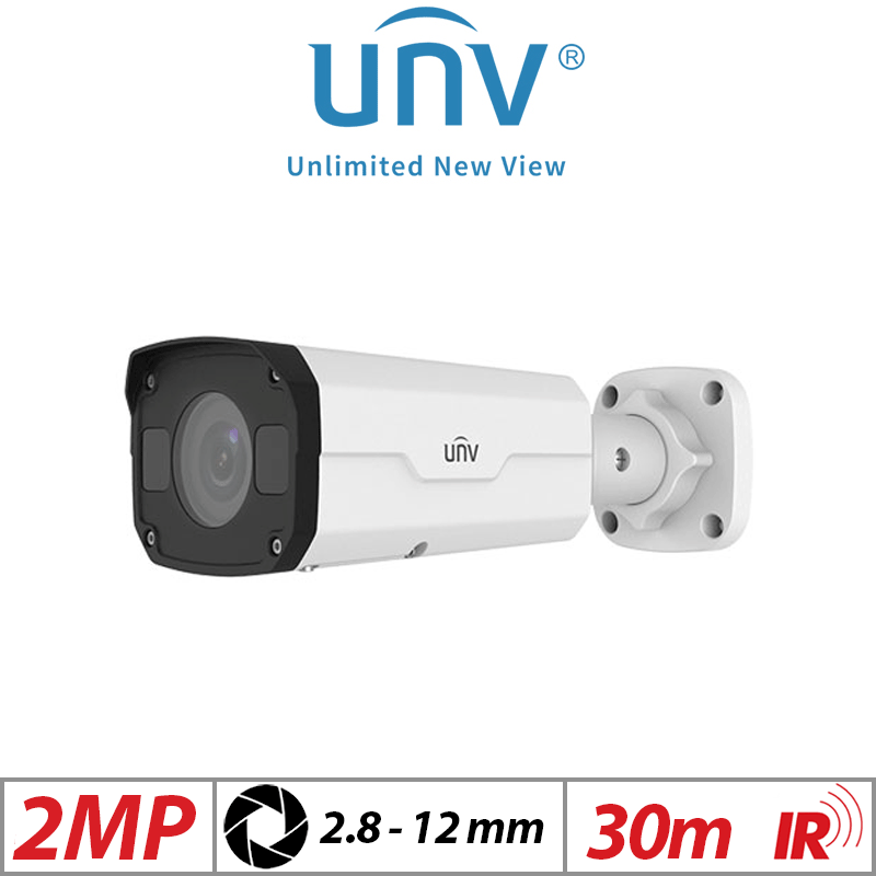 2MP UNIVIEW BULLET NETWORK CAMERA 2.8 ~ 12MM - IPC2322LBR3-SP-D