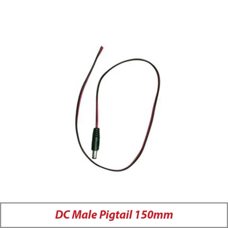 DC MALE PIGTAIL 150MM LS-15DCM