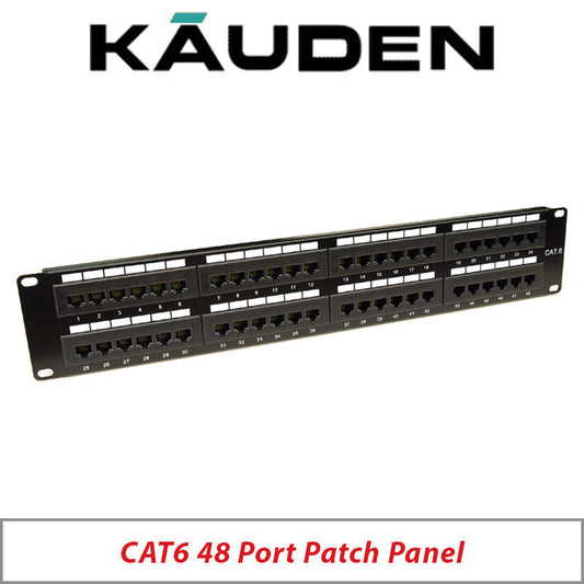 KAUDEN CAT6 48 PORT PATCH PANEL PPC48NB/CAT6