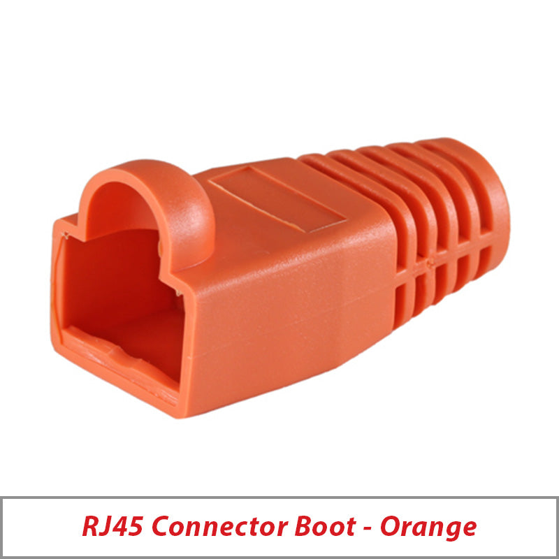 RJ45 CAT5-5e-6 CONNECTOR BOOT - ORANGE