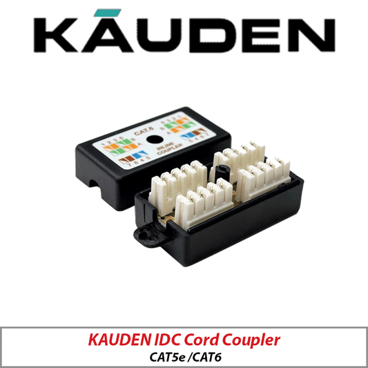 KAUDEN CAT5e /CAT6 IDC CORD COUPLER - SM314