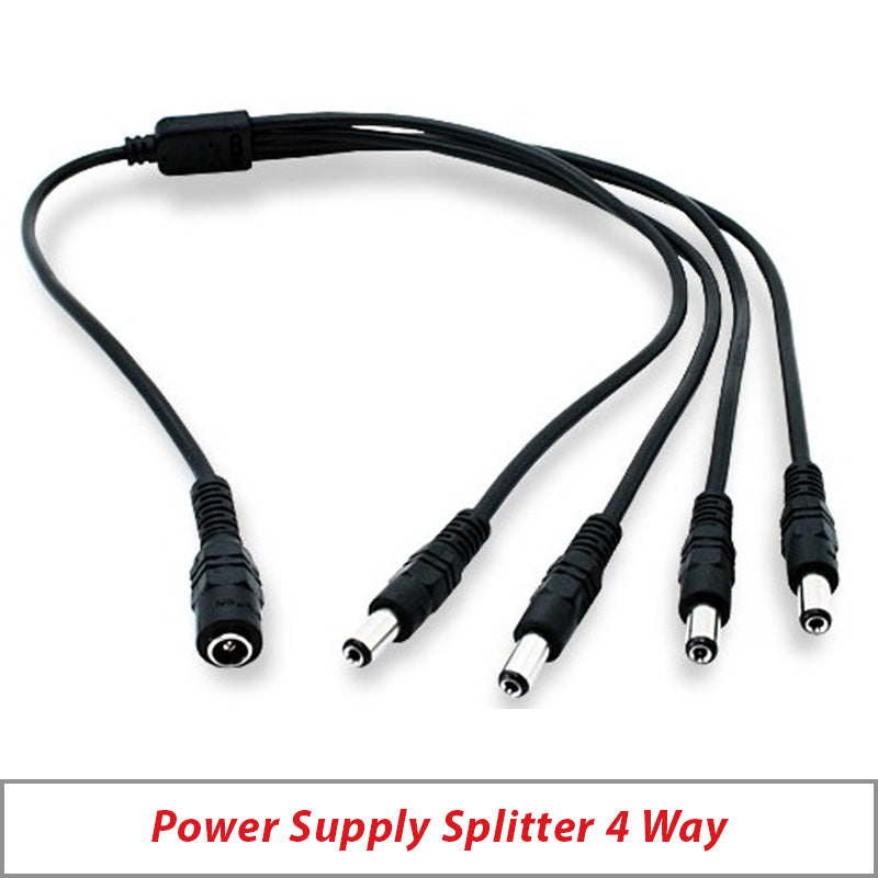 CCTV POWER SUPPLY SPLITTER 4 WAY