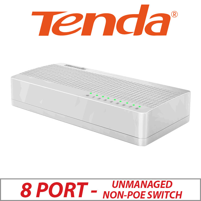 8 PORT TENDA UNMANAGED NON-POE SWITCH S108