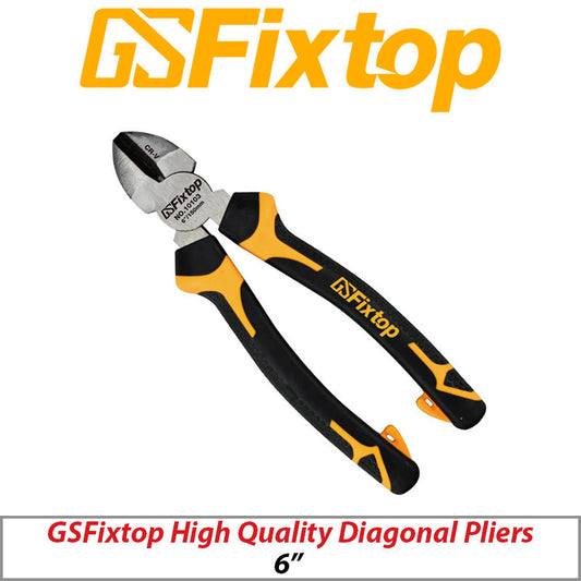 GSFIXTOP HIGH QUALITY DIAGONAL PLIERS 6 INCH TLK-SIDE-CUTTER-10103