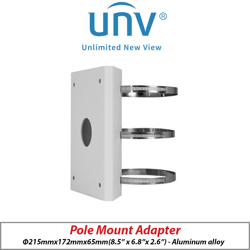 ?UNIVIEW POLE MOUNT ADAPTER - TR-UP08-B-IN