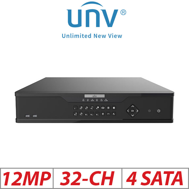 ??12MP 32-CH UNIVIEW NON-POE 4-SATA HD NVR WITH VIDEO CONTENT ANALYSIS ULTRA 265/H.265/H.264 NVR304-32X