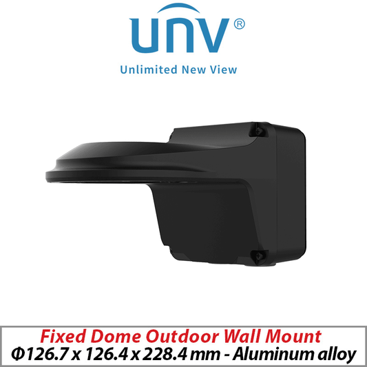 ?UNIVIEW FIXED DOME OUTDOOR WALL MOUNT BLACK UNV-TR-JB07-WM03-G-IN-BLACK