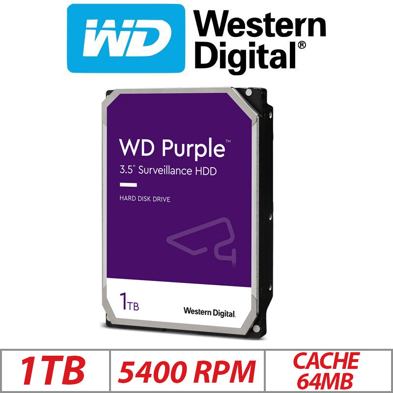 1TB WD HDD PURPLE SURVEILLANCE