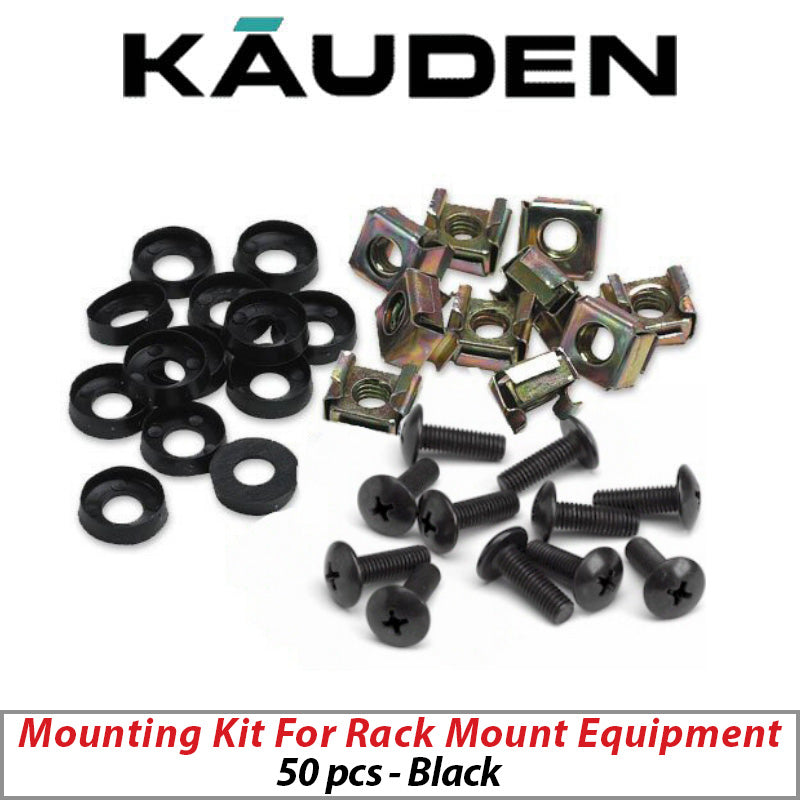 KAUDEN CAGE NUT KIT PACK OF 50 BLACK WMP-50