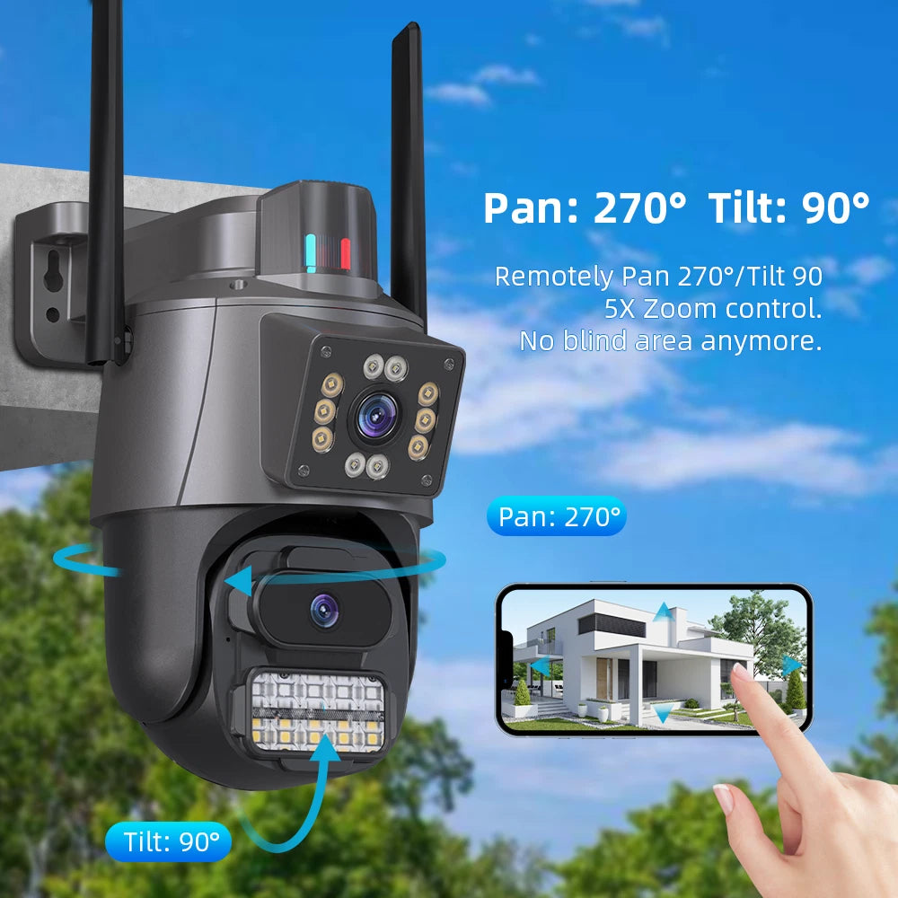 8MP 4K Wireless PTZ Smart AI CCTV – Supplied & Installed