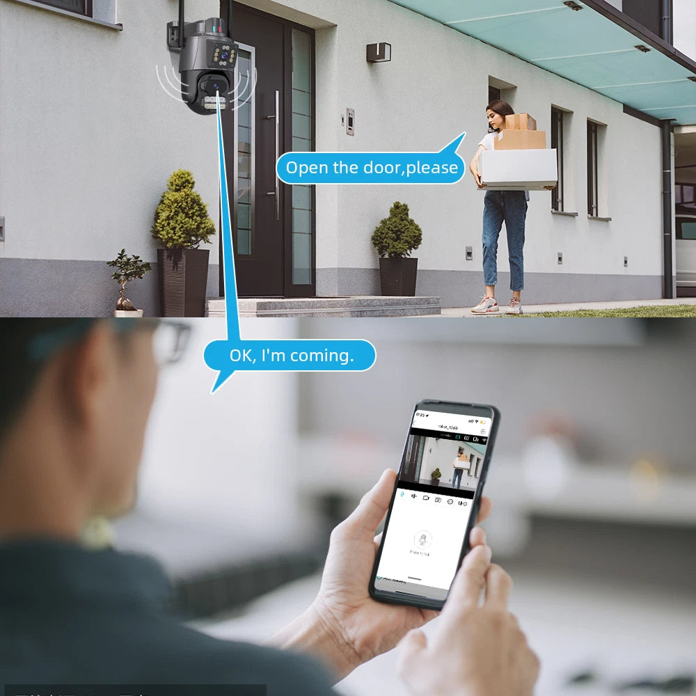 8MP 4K Wireless PTZ Smart AI CCTV – Supplied & Installed
